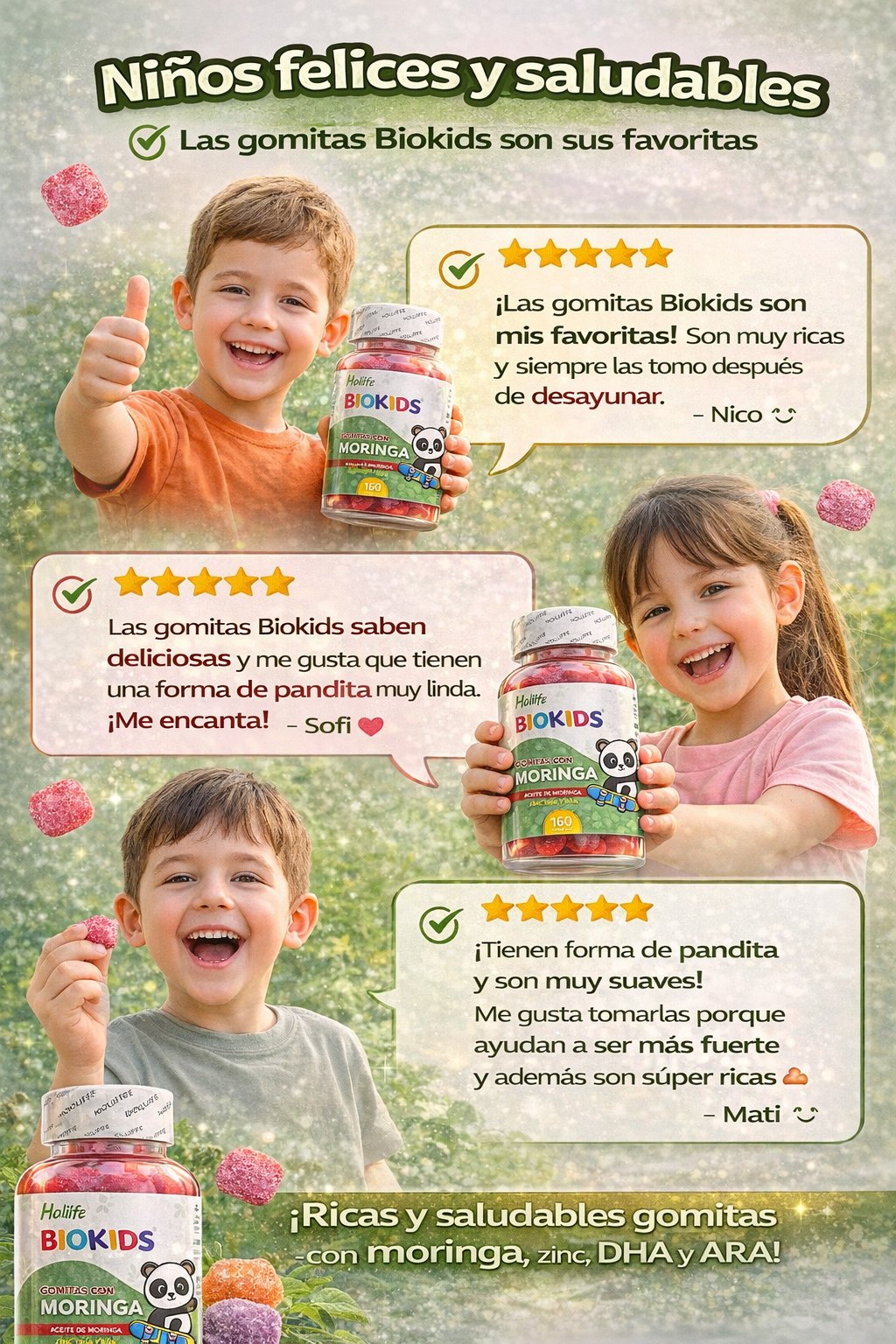 Biokids Moringa Listo para dejar de pelear por vitaminas