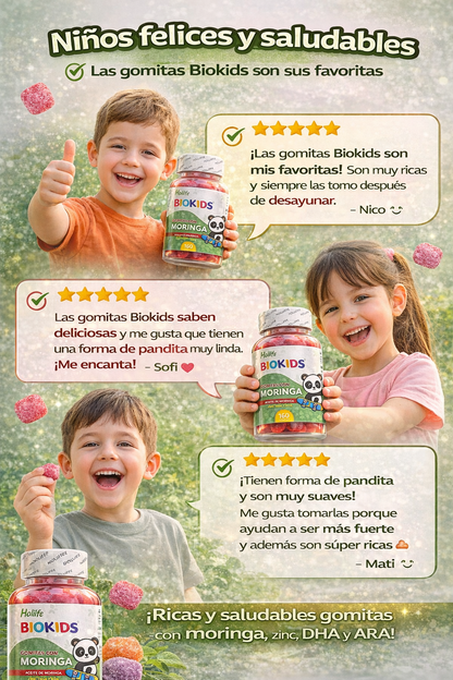 Biokids Moringa Listo para dejar de pelear por vitaminas