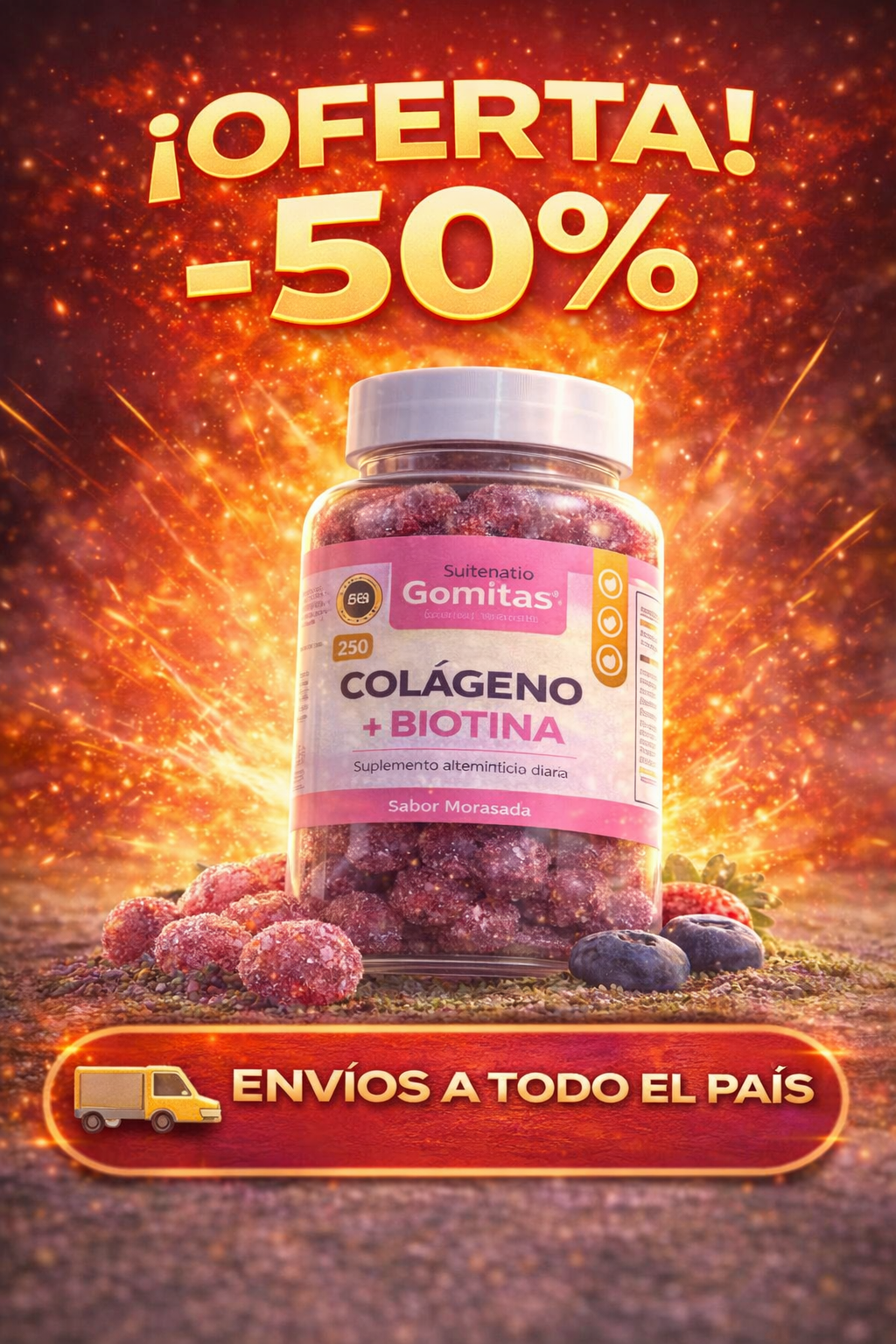 Gomitas De Colageno Con Biotina